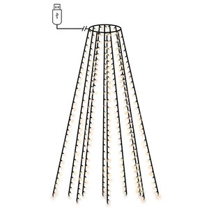 vidaXL Guirlande lumineuse filet d'arbre de Noël 300 LED 300 cm