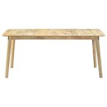 vidaXL Table de salle à manger 180x90x76 cm Bois de manguier massif