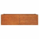 vidaXL Lit surélevé de jardin rouillé 160x80x45 cm acier corten