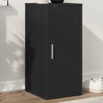 vidaXL Armoire à chaussures Noir 32x35x70 cm Bois d’ingénierie