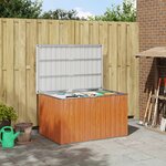 vidaXL Boîte de Rangement Extérieure Acier galvanisé 150 x 101 x 91 cm
