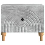 vidaXL Table basse Gris béton 49 x 50 x 40 cm Bois d'ingénierie