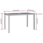 vidaXL Ensemble à manger de jardin coussins 3Pièces Résine tressée Noir