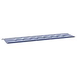 vidaXL Coussin de banc de jardin rayures bleues et blanches 200x50x4cm