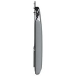 vidaXL Tête de lit suspendue Gris clair Tissu