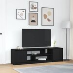 vidaXL Meuble TV chêne noir 188 5x41x50 cm bois d'ingénierie