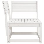 vidaXL Canapé d'angle de jardin blanc 73x73x78cm bois pin massif