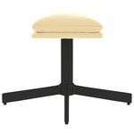 vidaXL Repose-pied Blanc crème 60x60x36 cm Velours