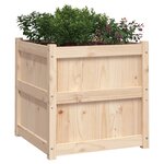 vidaXL Jardinière d'extérieur 60x60x60 cm bois de pin massif