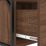 vidaXL Cabinet de chevet avec tiroir Chêne marron 40 x 31 x 60 cm
