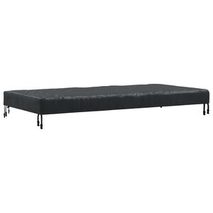 vidaXL Housse de Table Uni Noir 162 x 92 x 15 cm tissu