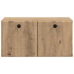 vidaXL Meuble TV mural 59 5 x 41 x 30 cm Chêne artisanal