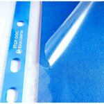 Sachet De 25 Pochettes Perforées Stop Doc Ouverture En Coin - Polypropylène Lisse 6/100e - A4 - Cristal - X 4 - Exacompta