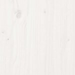 vidaXL Cadre de lit sans matelas blanc 180x200 cm bois massif de pin