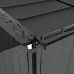 vidaXL Tonnelle avec parois en filet anthracite 6x3 m acier