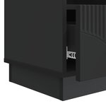 vidaXL Meuble TV avec tiroir Noir 102 x 34 5 x 47 cm Bois d'ingénierie