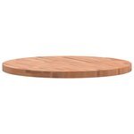 vidaXL Dessus de table Ø80x4 cm rond bois massif de hêtre