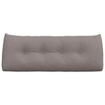 vidaXL Coussin de Dos Taupe 120 x 24 x 50 cm tissu