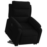 vidaXL Fauteuil inclinable Noir Velours
