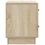 vidaXL Cabinet de chevet avec tiroir Chêne Sonoma 43 x 34 5 x 44 5 cm