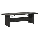 vidaXL Ensemble de bistro de jardin 11 Pièces coussins noir poly rotin
