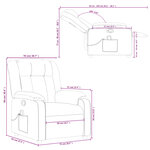 vidaXL Fauteuil de massage inclinable Rouge bordeaux Similicuir