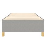 vidaXL Cadre de lit sans matelas gris clair 80x200 cm tissu