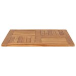 vidaXL Dessus de table Bois de teck solide Carré 80x80x2 5 cm