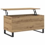 vidaXL Table basse chêne artisanal 90x44 5x45 cm bois d'ingénierie