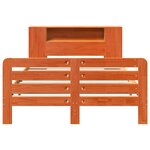 vidaXL Cadre de lit sans matelas cire marron 140x190cm bois pin massif