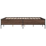 vidaXL Cadre de lit sans matelas chêne marron 150x200 cm