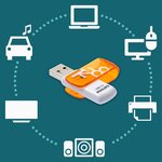 Philips clé usb 3.0 vivid 128 go blanc et orange