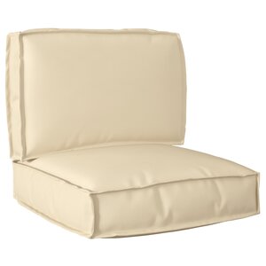 vidaXL Ensemble de coussins pour palette en oxford beige de