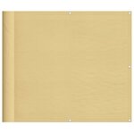 vidaXL Écran de balcon sable 90x800 cm 100  polyester oxford