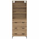 vidaXL Haut Armoire avec tiroir Chêne artisanal 69 5 x 34 x 180 cm