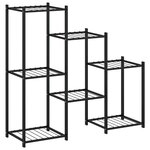 vidaXL Jardinière 83x25x80 cm Noir Fer