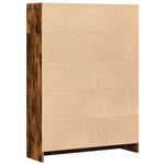 vidaXL Bibliothèque chêne fumé 80x24x109 cm bois d'ingénierie