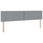 vidaXL Lit de rangement LED avec matelas Gris clair 200 x 200 cm Tissu