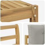 vidaXL Ensemble de canapés d'extérieur 11 pc Blanc et gris clair