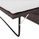 vidaXL Canapé de jardin Résine tressée Marron