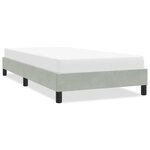 vidaXL Cadre de lit sans matelas gris clair 90x210 cm velours