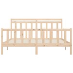 vidaXL Cadre de lit Bois de pin massif 200x200 cm