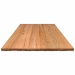 vidaXL Dessus de bureau marron clair bois chêne massif rectangulaire