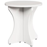 vidaXL Table basse 3 Pièces Blanc 46 x 46 x 47 cm Bois massif en pin