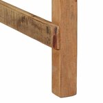 vidaXL Table de salle à manger Marron 60 x 55 x 76 cm