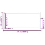 vidaXL Auvent latéral rétractable de patio 220x500 cm Gris