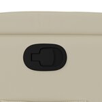 vidaXL Fauteuil inclinable Crème Similicuir
