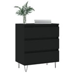 vidaXL Buffet Noir 60x35x70 cm Bois d'ingénierie