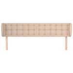 vidaXL Tête de lit avec oreilles Cappuccino 183x23x78/88 cm Similicuir