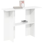 vidaXL Table console Blanc 100 x 30 x 75 cm Bois d'ingénierie